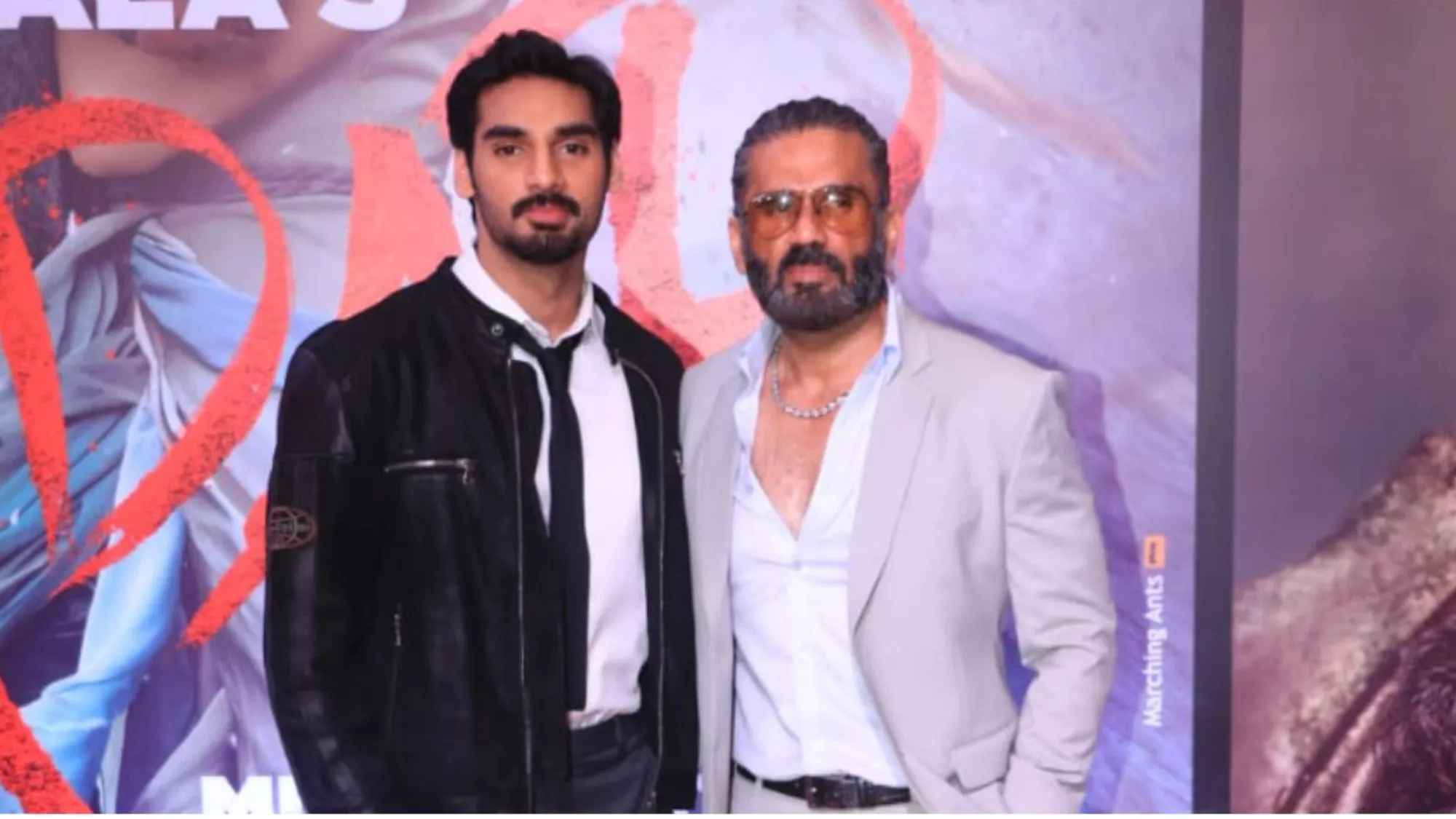Ahan Shetty and suniel shetty