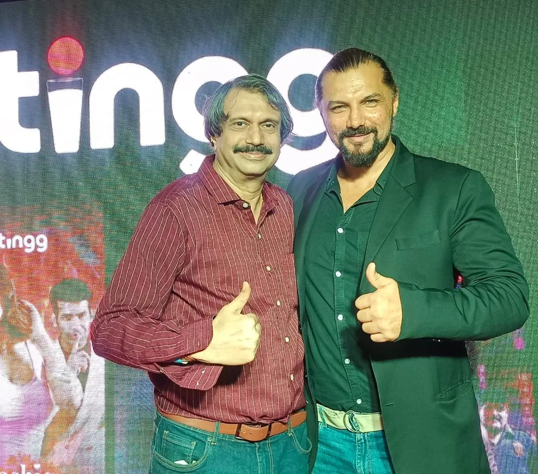 Kutingg AI star Chetan Hansraj with sr journalist Chaitanya Padukone
