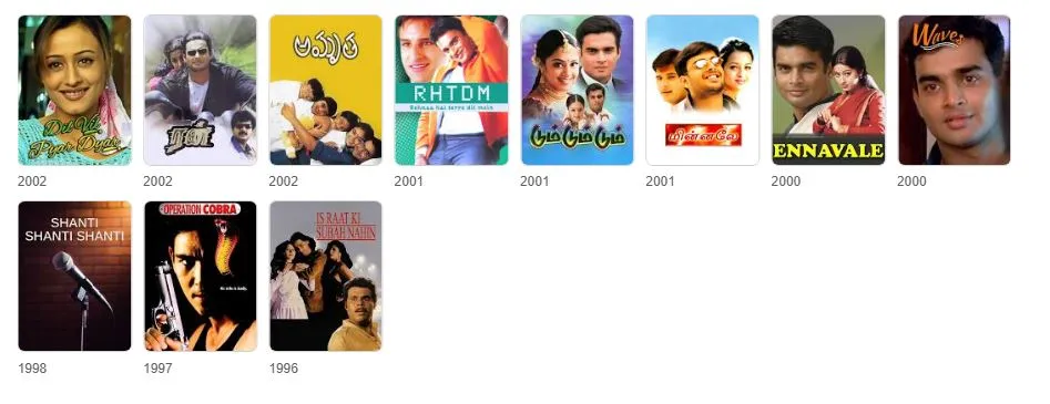 r. madhavan movies