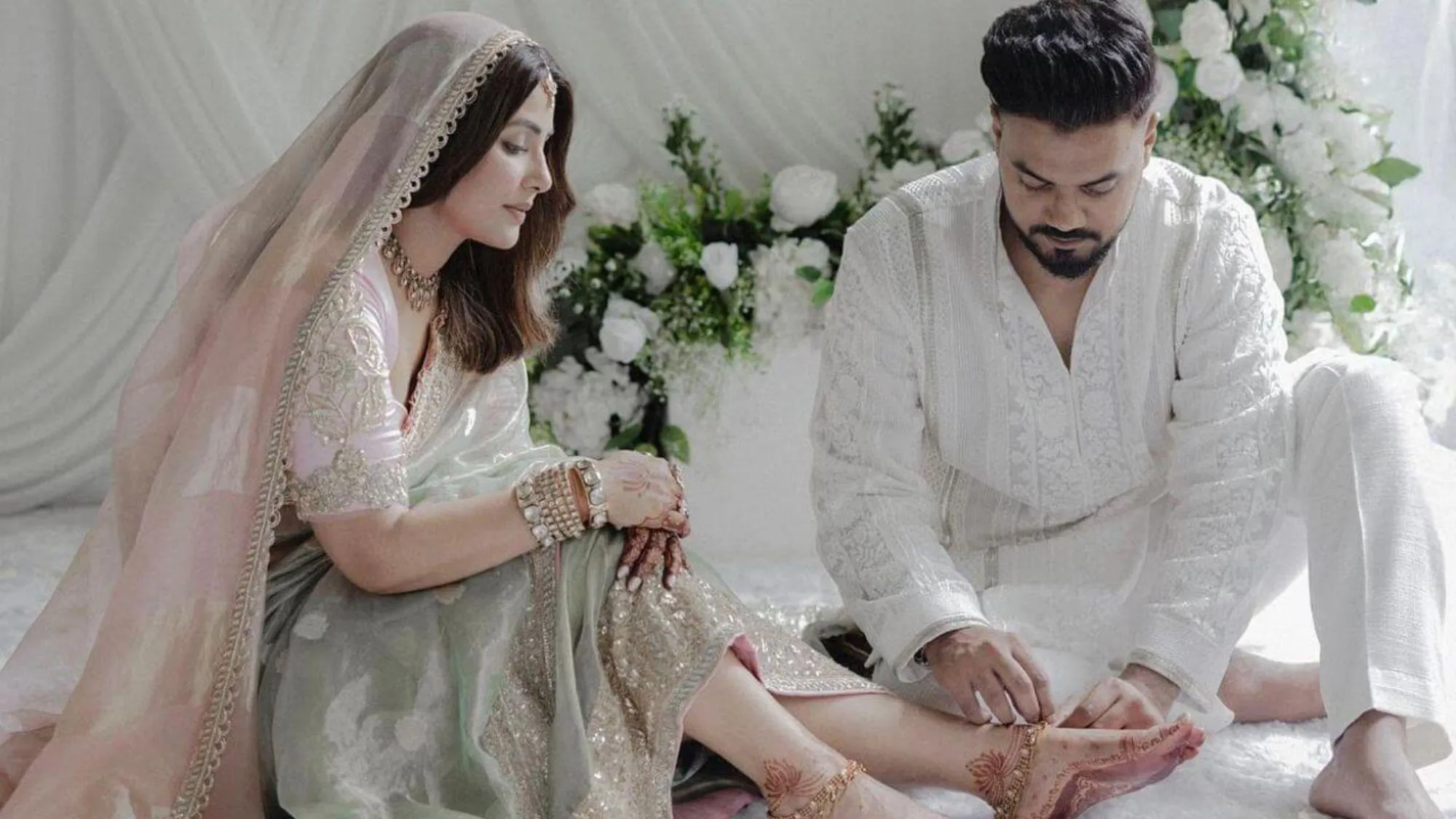 Rocky Jaiswal and hina khan