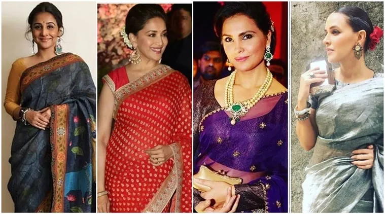 Vidya Balan, Madhuri Dixit, Lara Dutta, Neha Dhupia: Which Bollywood  actress nailed the sari look? | Fashion News - The Indian Express