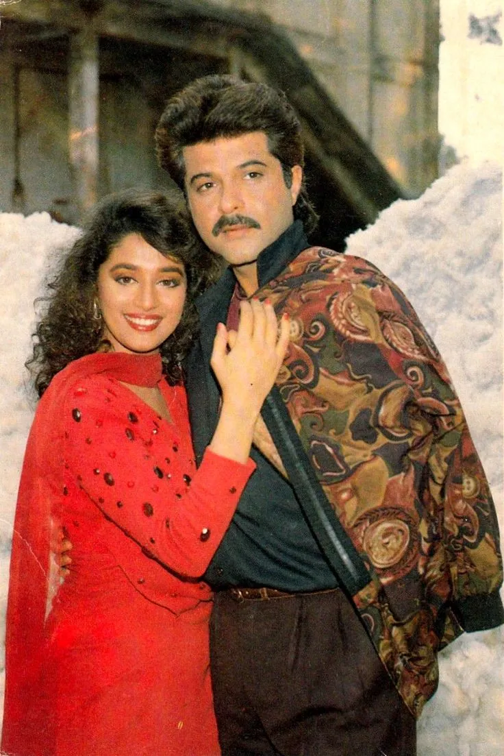Madhuri Dixit and Anil Kapoor.