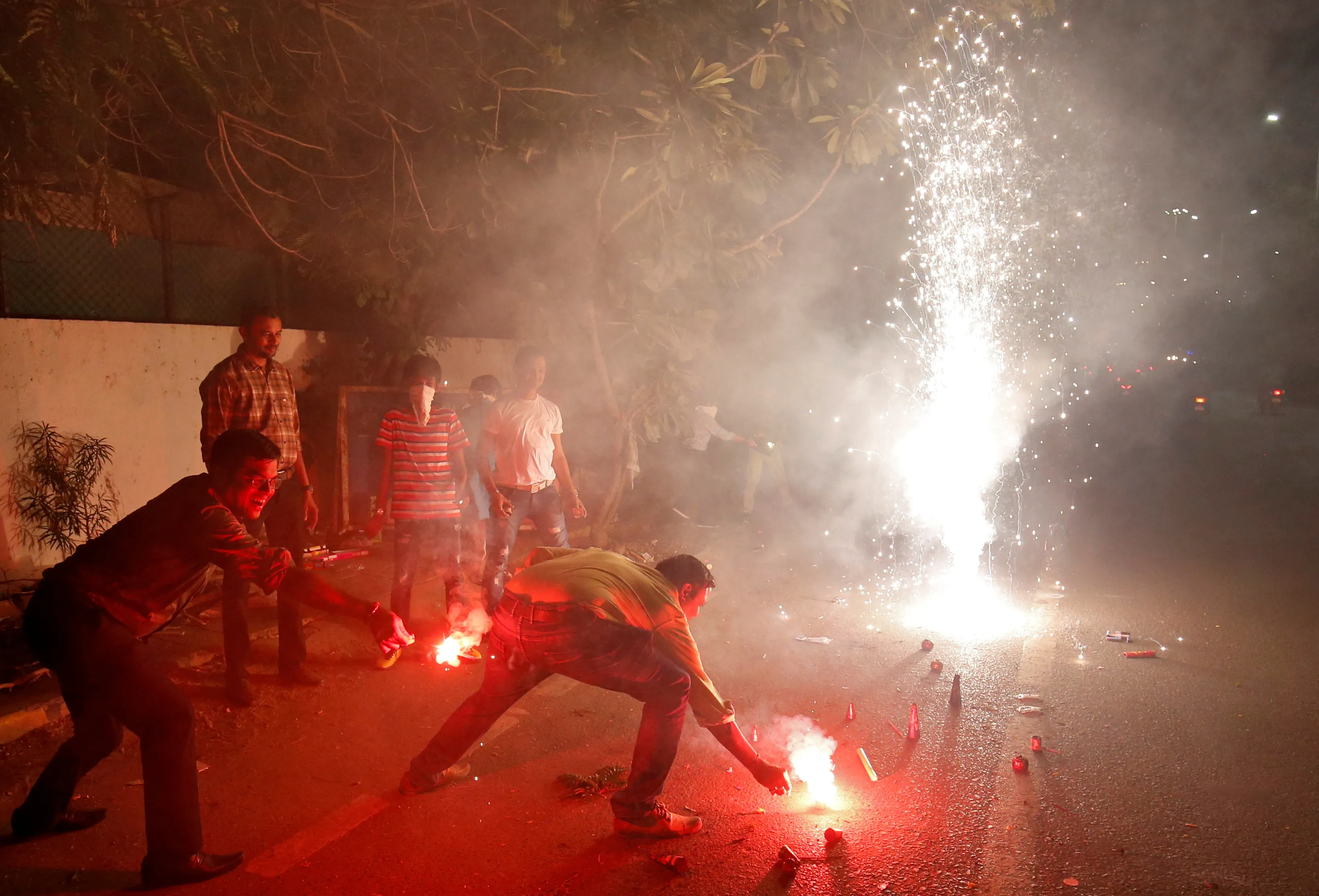 Fireworks Of Diwali Adds to New Delhi Air Pollution — And Coronavirus  Concerns : Goats and Soda : NPR