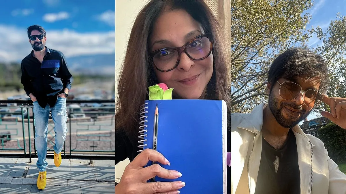 Shoot for Hisaab starring Shefali 