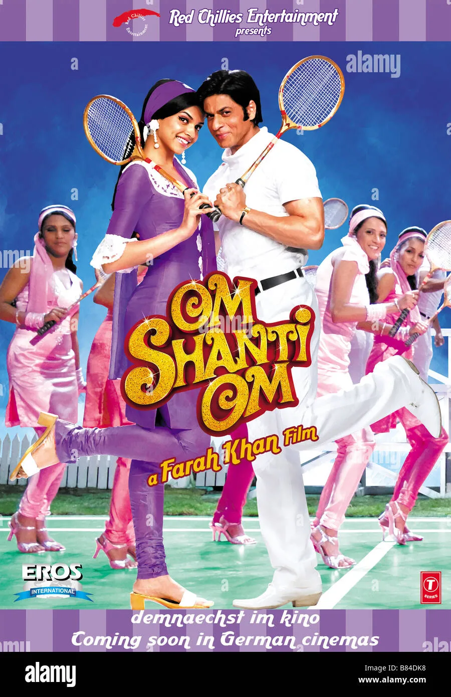 Om Shanti Om Movie Cover Om Shanti Om Movie Poster Bollywood Posters &ndash; The  Poster Valley