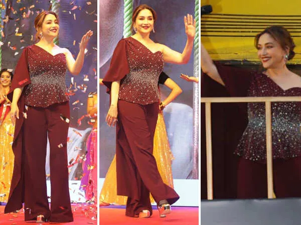 Photos: Madhuri Dixit Dazzles at The Grand Trailer Launch of Mrs Deshpande  | Filmfare.com
