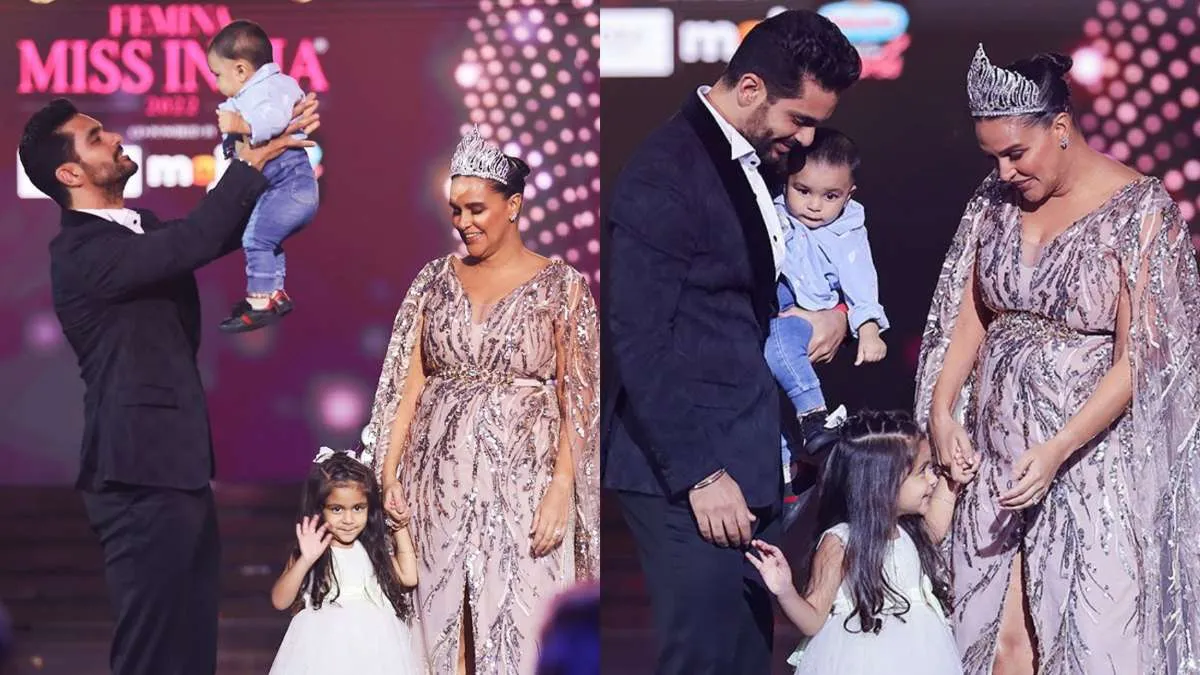 Neha Dhupia's kids Mehr & Guriq's 