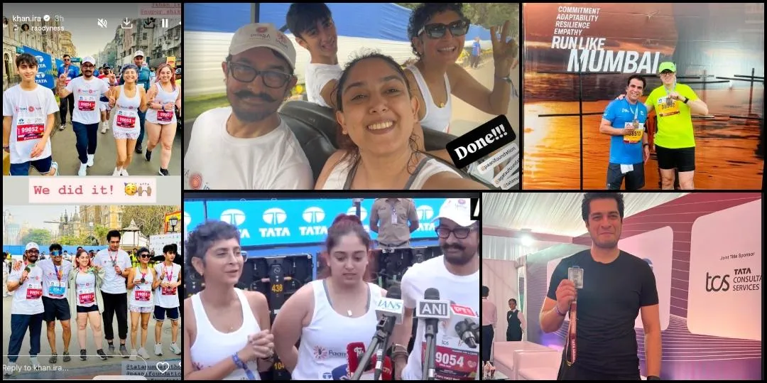 Mumbai Marathon: Aamir Khan runs with ex-wife Kiran Rao, son Azad, first  ex-wife Reena's kids Ira, Junaid; Gauri skips run - IBTimes India