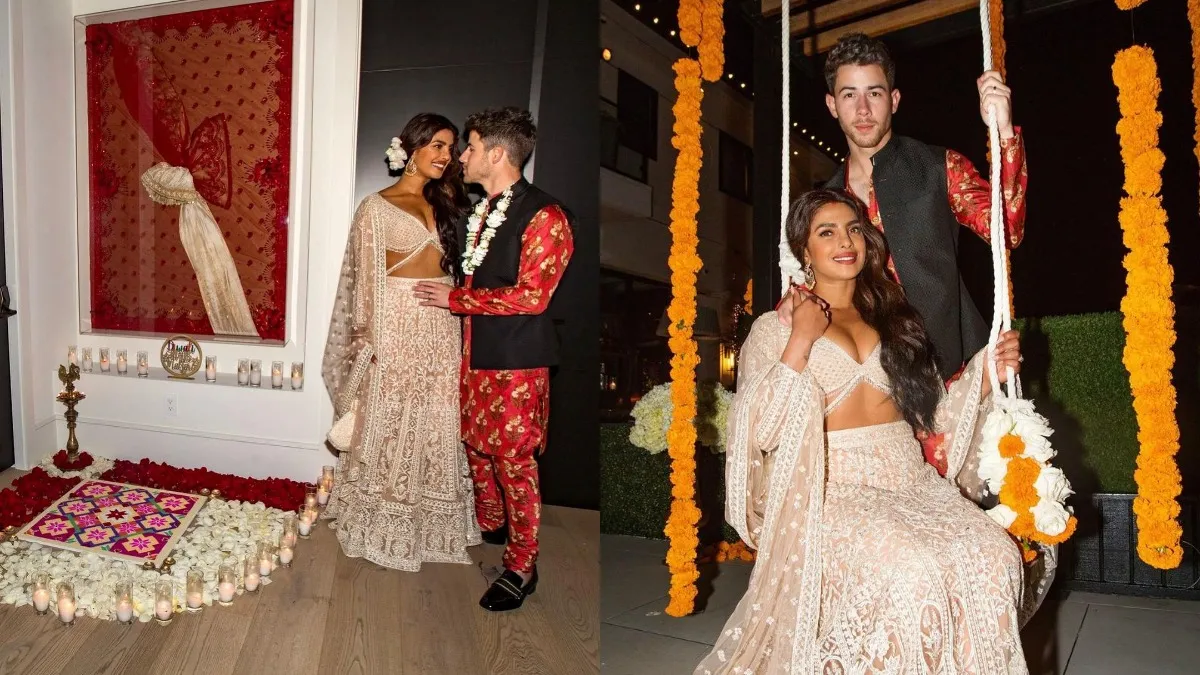 Priyanka Chopra shares pics from her first Diwali celebration in new home  with husband Nick Jonas | PICS | Celebrities News – India TV