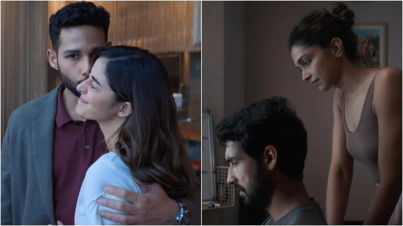 Deepika Padukone, Siddhant Chaturvedi, Ananya Panday and Dhairya Karwa's  Gehriyaan title Bollywood stars Diwali 2025 celebration