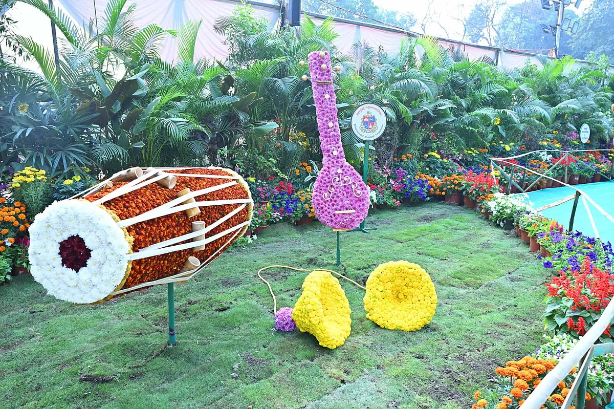 29th Mumbai Flower Festival Begins At Byculla Zoo; Flowers And Fruit Trees  Decorations Displayed On Musical theme