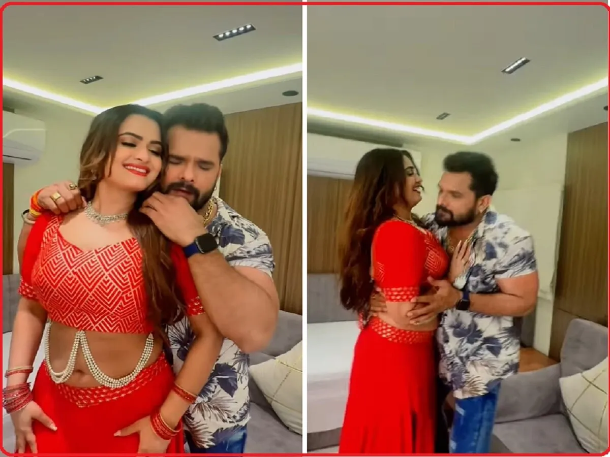 Neelam Giri and Khesari Lal Yadav reel video viral on Instagram | नीलम गिरी  के साथ खेसारी लाल यादव का वीडियो वायरल! यहां दखिए | Hindi News, Bhojpuri  Cinema