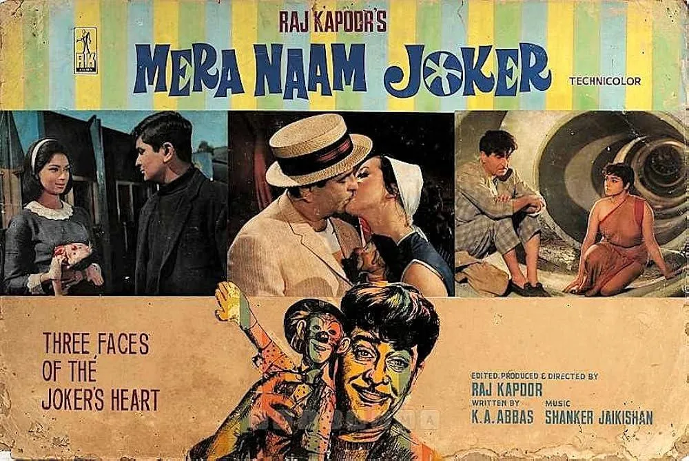 Raj Kapoor's 248 minute long labor of love Mera Naam Joker bombed in India  in 1970 but was released in USSR as 3 movies in 1972 and sold more than 73  Million