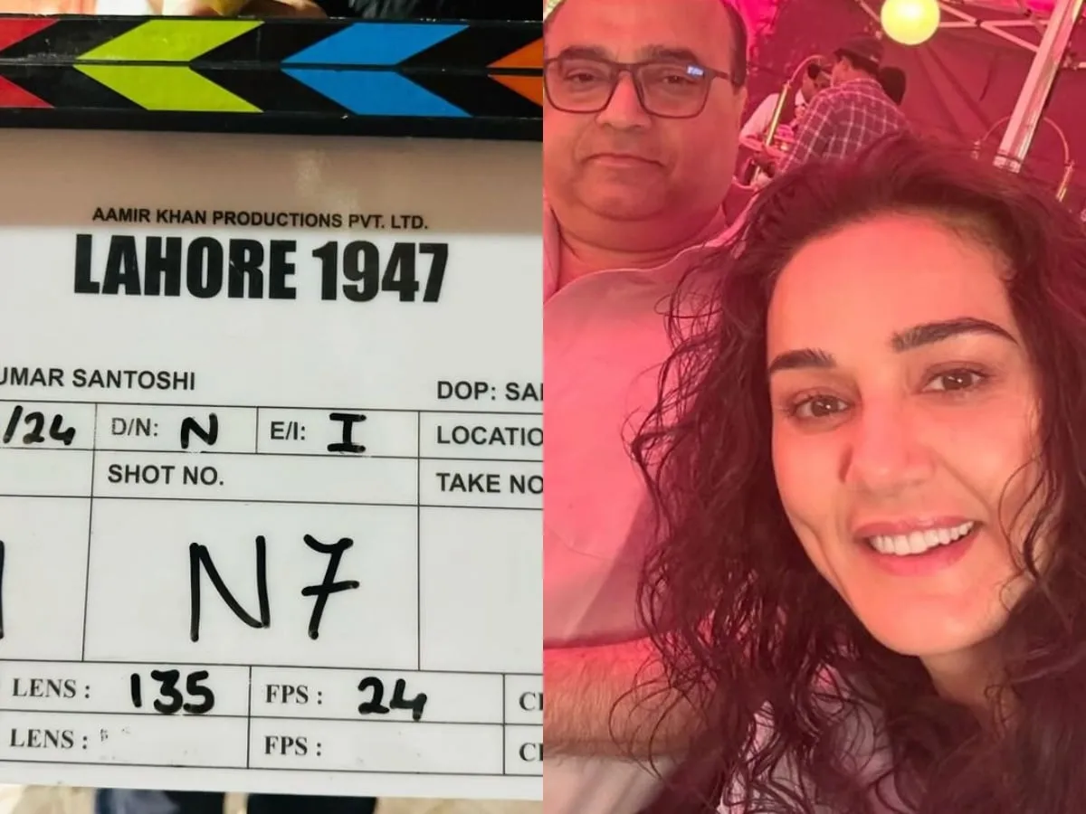 प्रीति ज़िंटा ने सनी देओल की फिल्म 'लाहोर 1947' की शूटिंग शुरू की, सेट से  राजकुमार संतोषी के साथ तस्वीर साझा की | मूवी न्यूज़ - न्यूज़18