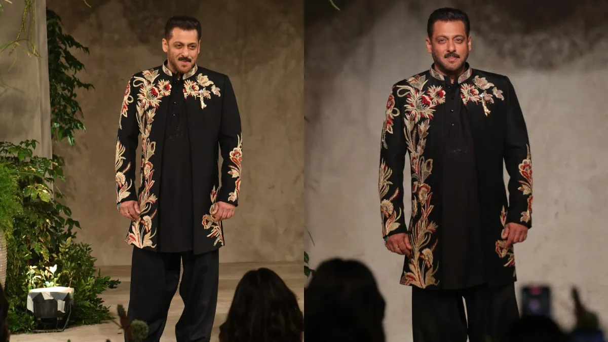 Salman Khan Walks The Ramp To Celebrate Vikram Phadnis' 35 Years In Fashion  And Cinema Salman Khan Vikram Phadnis fashion show 2025