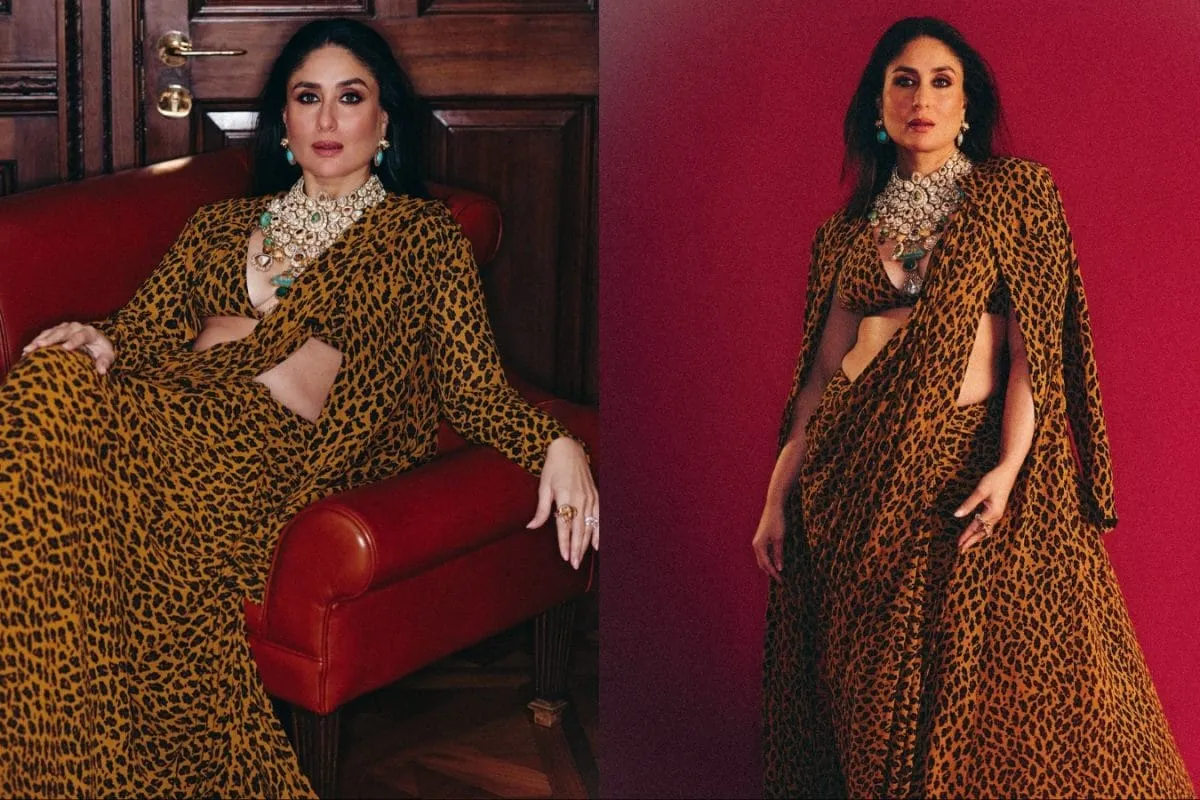 Kareena Kapoor's Sabyasachi Animal-Print Saree Look Is All About Bold  Glamour | Lifestyle News - News18