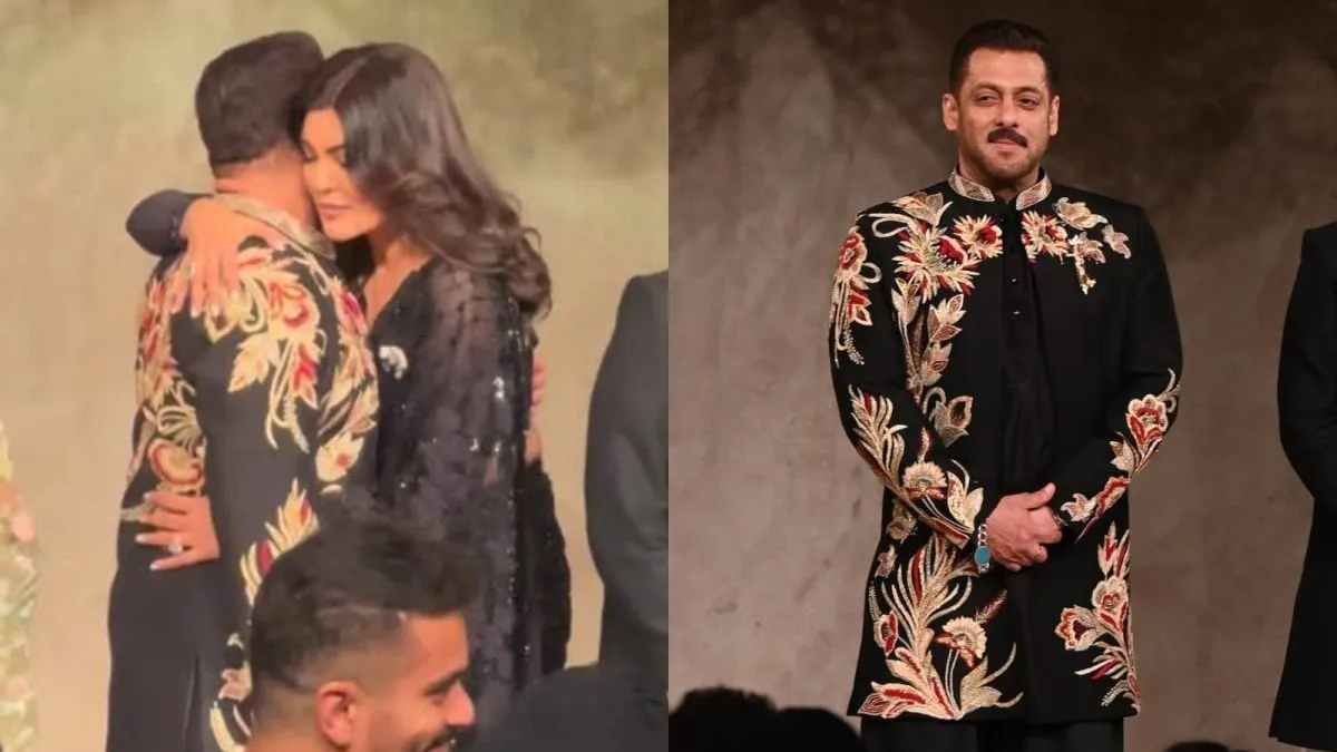 Salman Khan Hugs Sushmita Sen At Vikram Phadnis' Fashion Show | Video Goes  Viral | Bollywood News - News18
