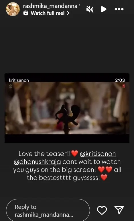 Tere Ishk Mein rashmika mandala