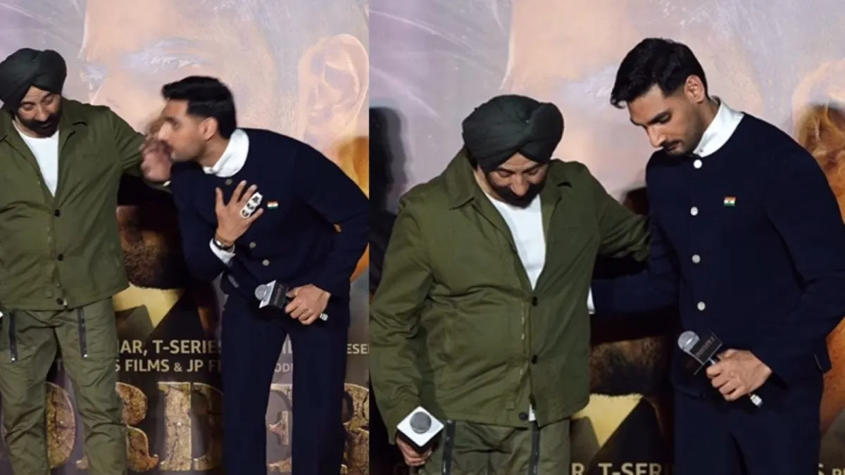 Border 2 Trailer Launch: Ahan Shetty Touches Sunny Deol's Feet, Wins Hearts  | Bollywood News - News18