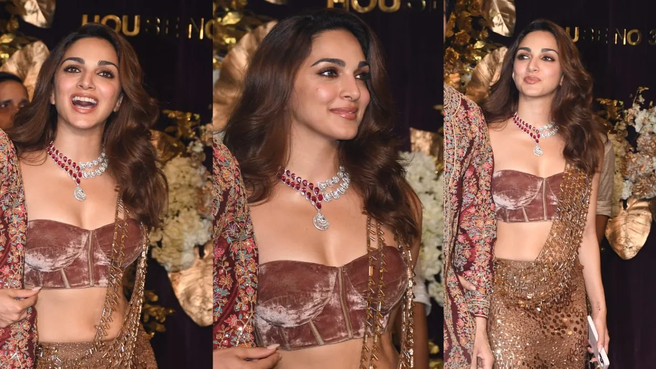 Kiara Advani wears custom-Bollywood stars Diwali 2025 celebration