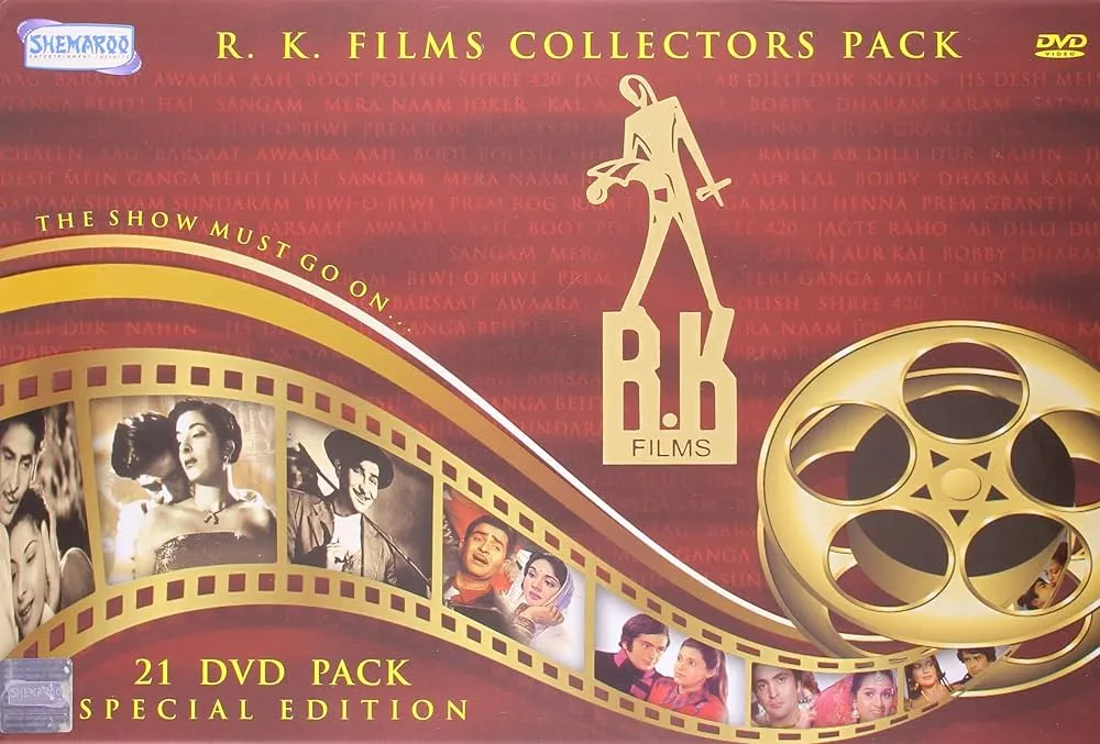 R K Films 21 DVD Collectors Pack - The Show Must Go On: Amazon.in: Raj  Kapoor, Rajendra Kumar, Rishi Kapoor, PremNath, Shashi Kapoor, Sanjiv  Kumar,Nargis, Vyjayanthimala, Dimple Kapadia, Zeenat Aman, Aishwarya Rai,