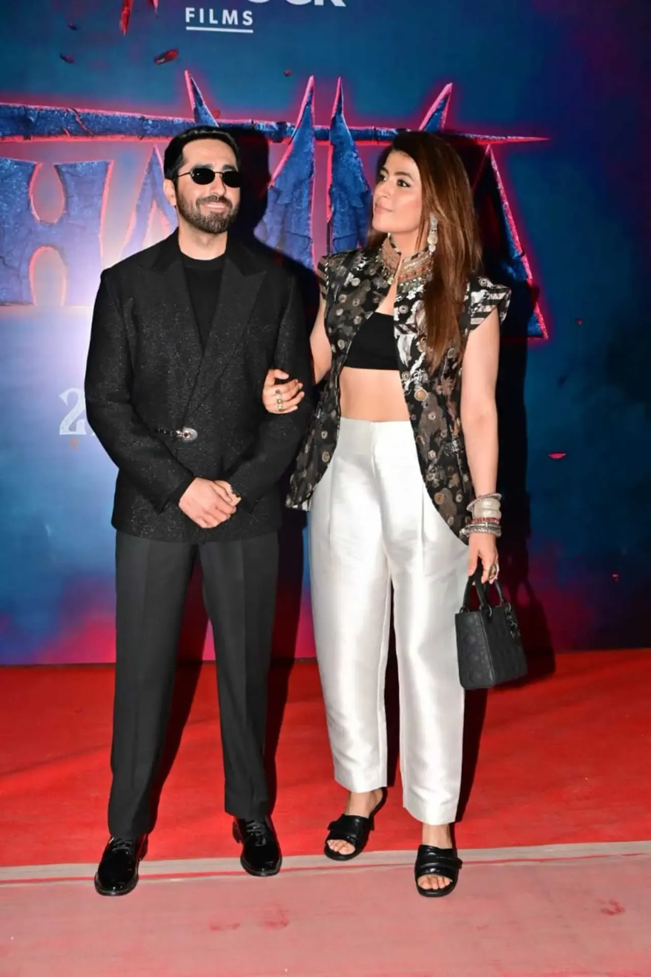 Spotted in the city: Ayushmann Khurrana, Rashmika Mandanna and others at Thamma  screening