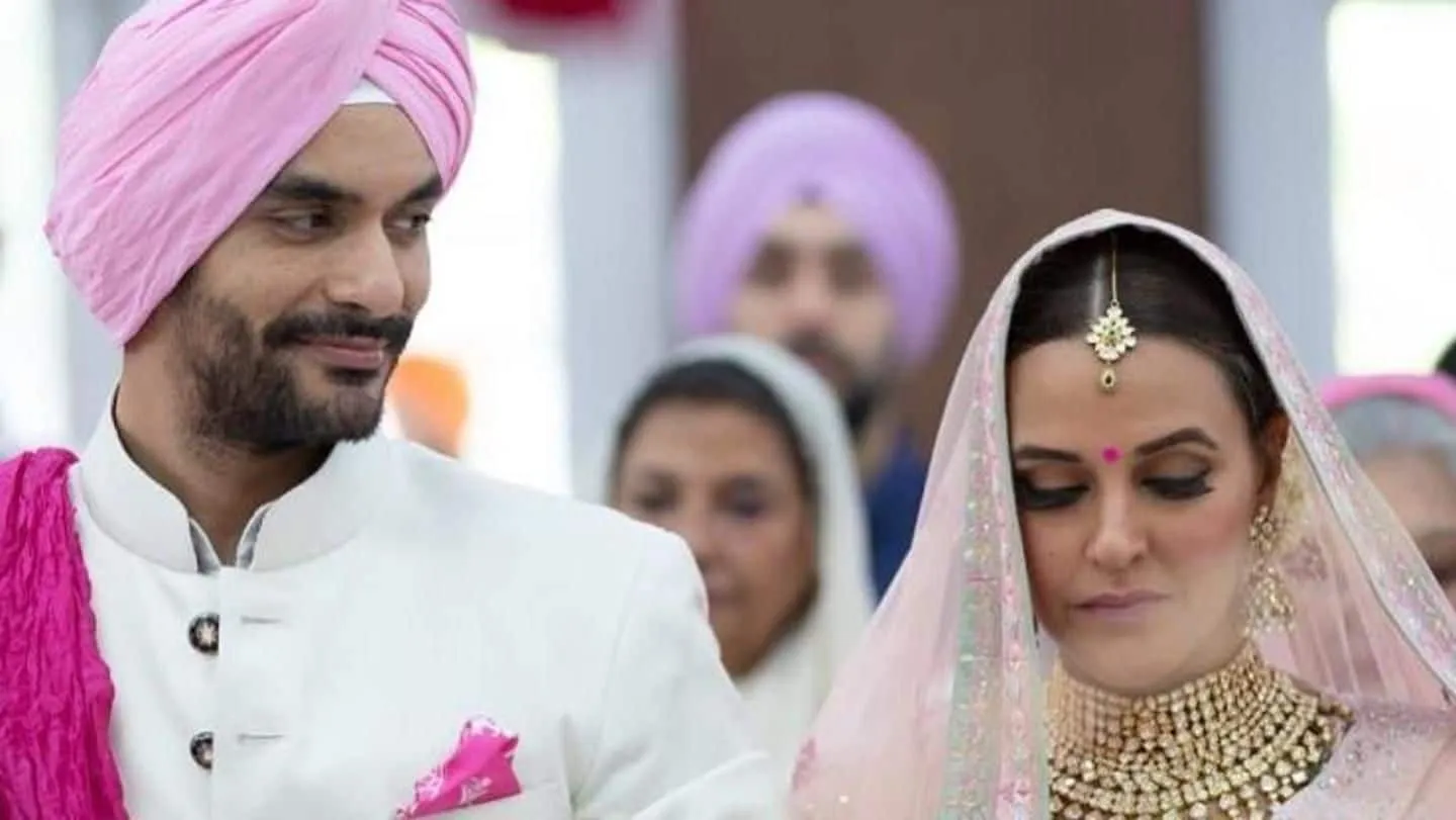 Neha Dhupia and Angad Bedi 