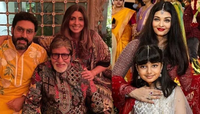 Amitabh Bachchan's 80th B'Day Dinner With Family: Dons A Patchwork Kurta By  Abu Jani-Sandeep Khosla