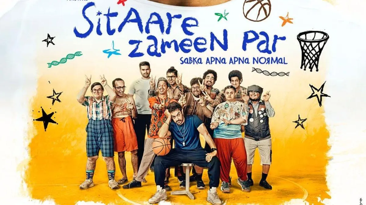 Sitare zameen par poster | Sitaare zameen par first look | Cast of Sitaare  Zameen Par | Sitare Zameen Par release date | What is the story of Sitaare  Zameen Par |