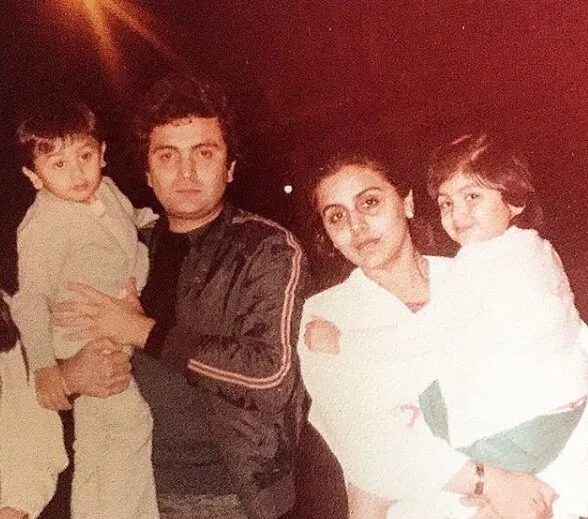 Rishi Kapoor with kids