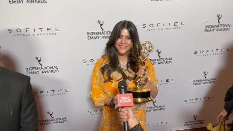 Ektaa Kapoor gets emotional as she receives International Emmy Directorate  Award - India Today