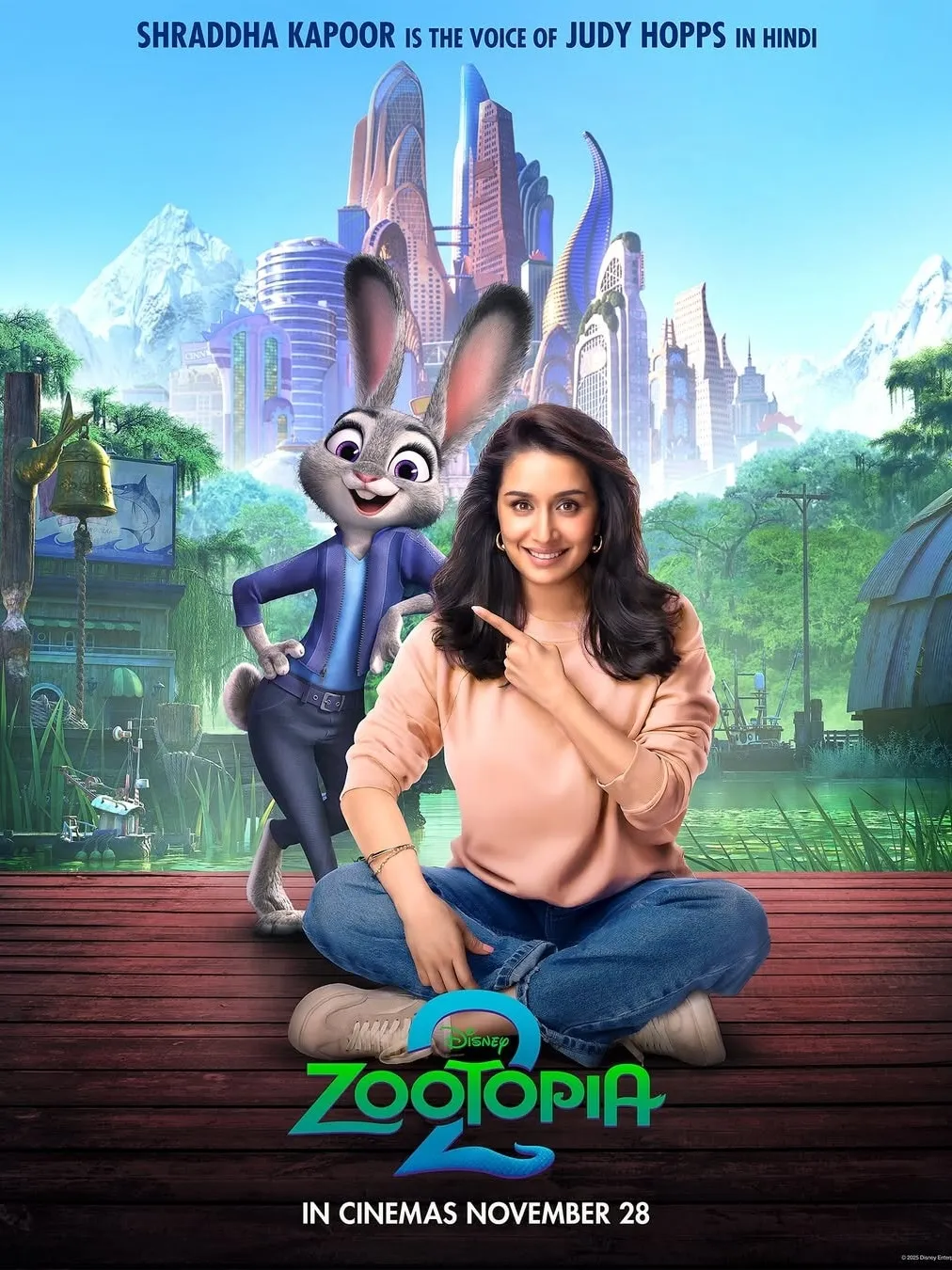 Shraddha Kapoor voices Judy Hopps in Hindi for Disney's Zootopia 2 - India  Today