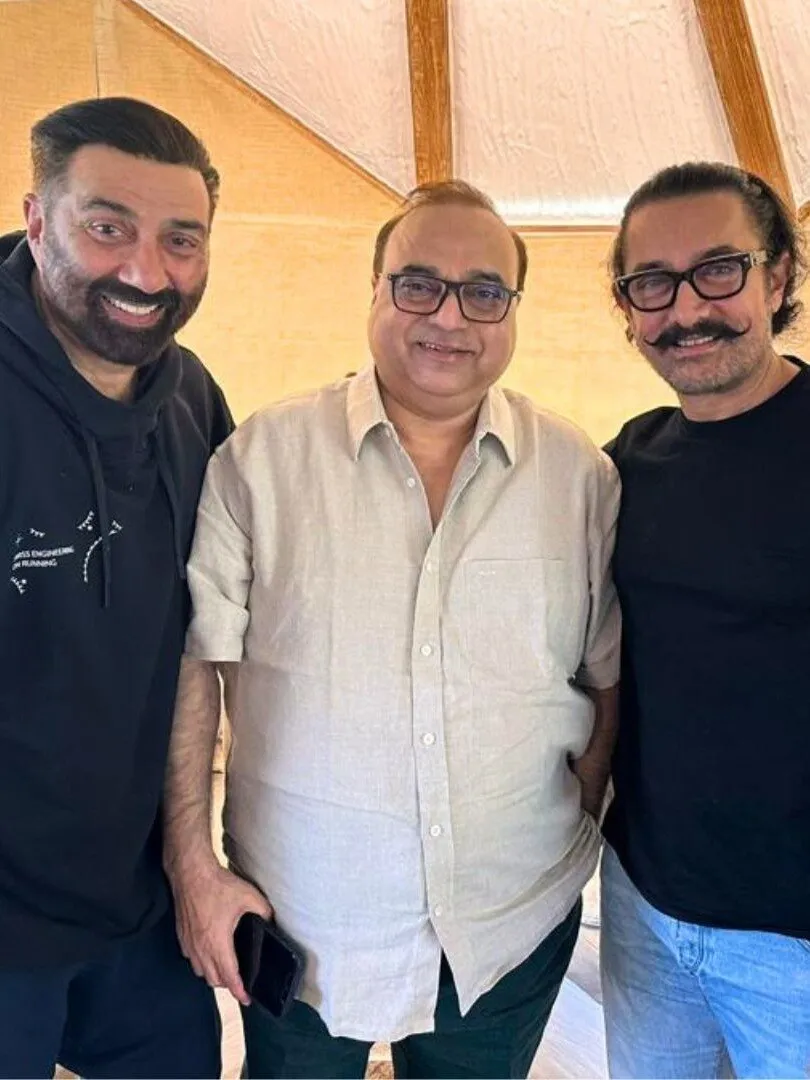Aamir Khan  Sunny Deol, Rajkumar Santoshi for 'Lahore, 1947' -  India Today