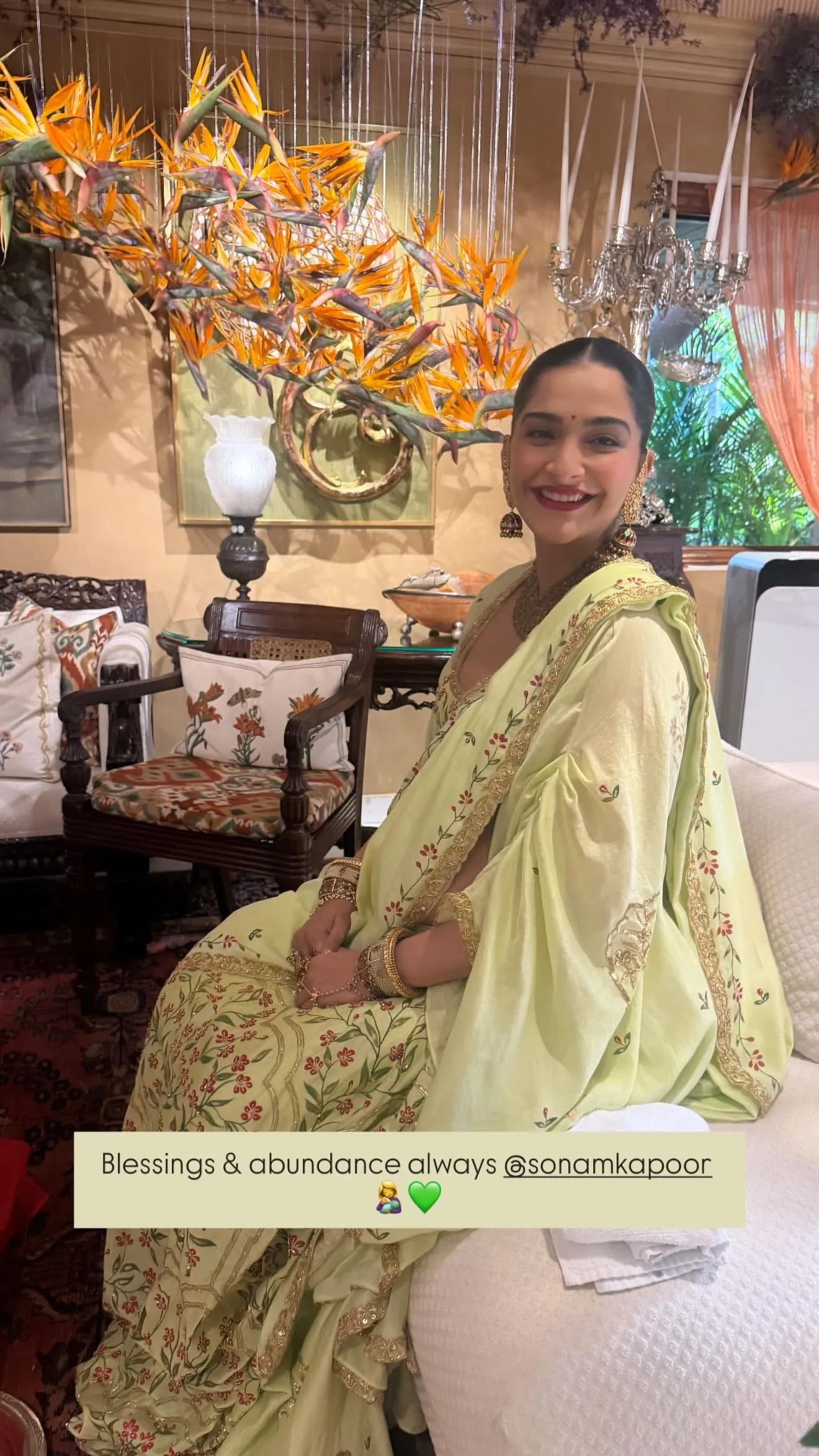 Sonam Kapoor's baby shower look champions effortless Indianwear. Inside  pics - India Today