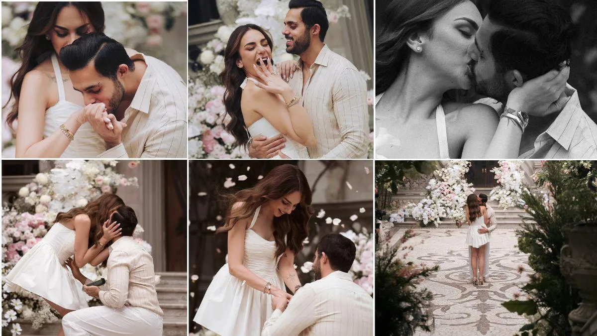 Nitibha Kaul's engagement  