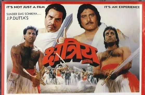 Kshatriya (1993) by JP Dutta, feat. Sunil Dutt @aapkadharam Vinod Khanna @duttsanjay @iamsunnydeol Rakhee @MinaxhiSeshadri @nafisaaliindia , @TandonRaveena Divya Bharti @iKabirBedi Salim Fatehi, Sumalatha, Puneet Issar and Vijayendra Ghatge, now ...