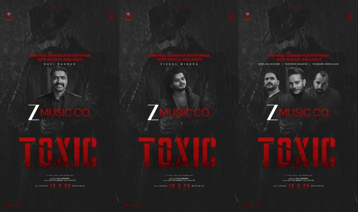 Zee Music Company has secured the music rights for #Toxic! The film  features an incredible musical lineup: ⭐️ Ravi Basrur &ndash; one song and the  background score ⭐️ Vishal Mishra &ndash; four