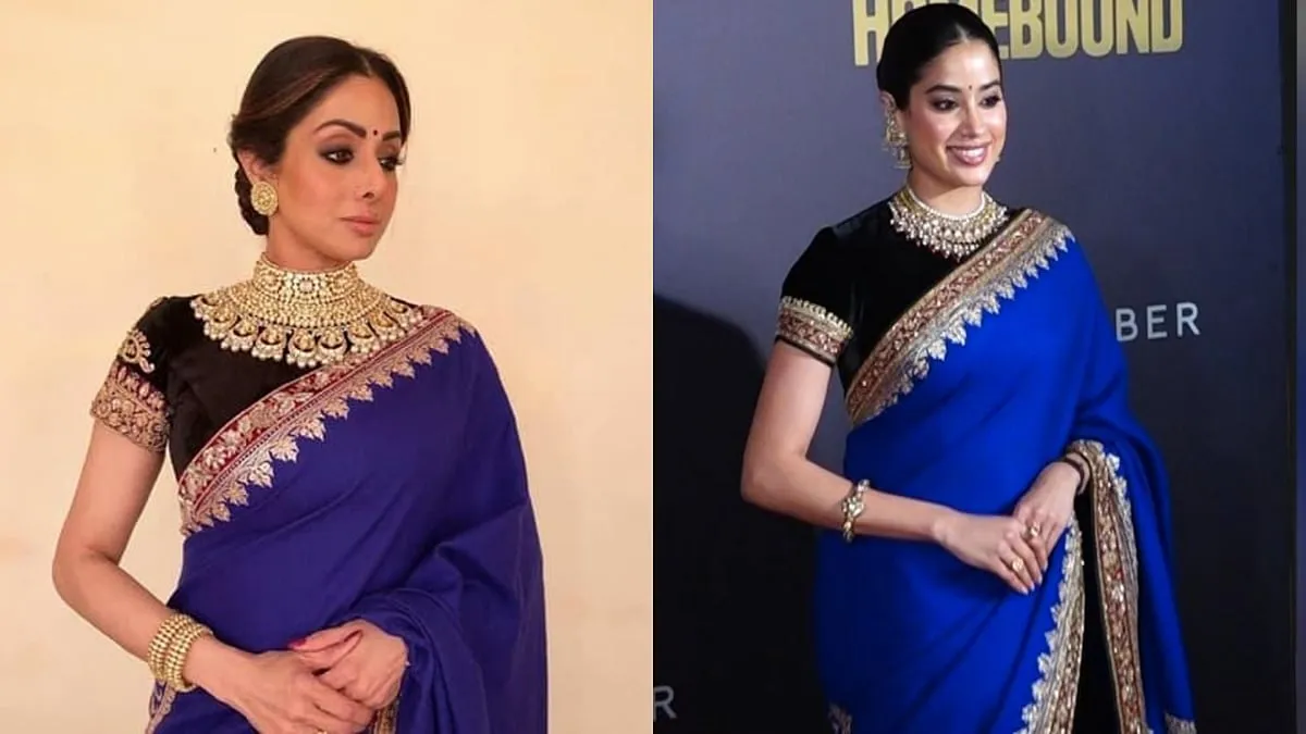 Janhvi Kapoor Pays Tribute To Her Mother Sridevi By Wearing Her Iconic Saree  At Homebound Screening | Outlook India