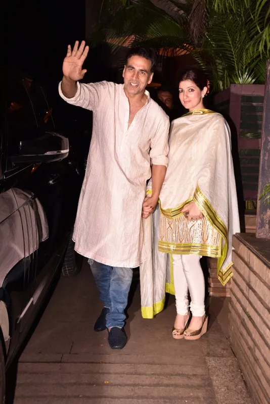 Akshay Kumar and Twinkle Khanna Bollywood stars Diwali 2025 celebration