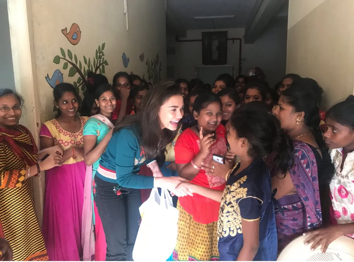 Amy Jackson celebrates Diwali with Kids at Orphanage -  Photos,Images,Gallery - 75499