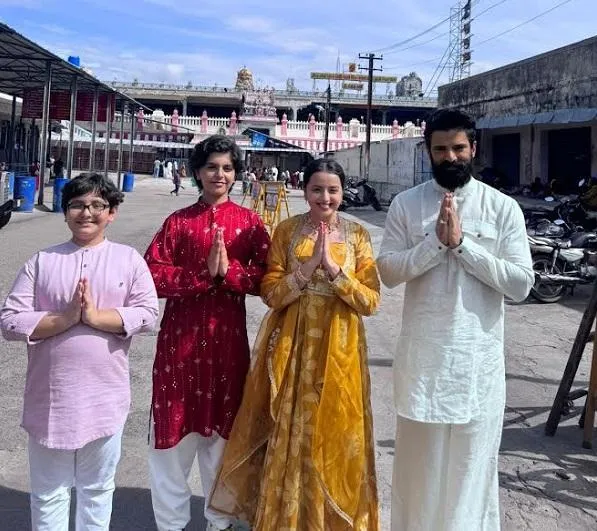 Mohit Malik and Shrenu Parikh seek blessings at Tiruttani Murugan Temple  ahead of the launch of Ganesha Karthikeya-m.khaskhabar.com