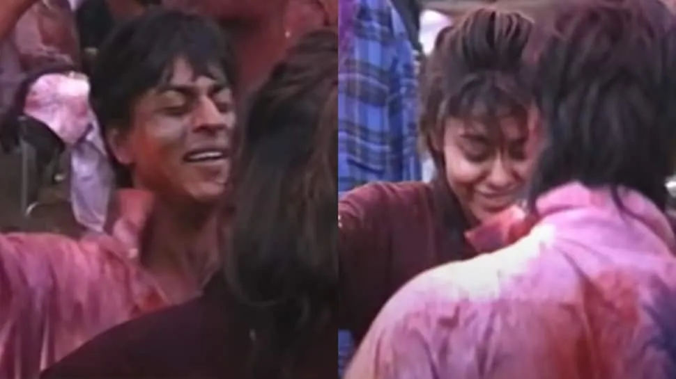 VIRAL: Shah Rukh Khan and Gauri Khan cannot stop dancing in this old Holi  celebration video | People News | Zee News