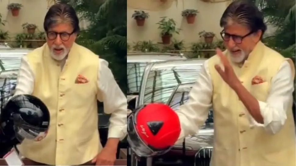 Amitabh Bachchan Surprises Fans With Helmets And Dandiya Sticks At Sunday  Meet Outside Jalsa- WATCH | People News | Zee News