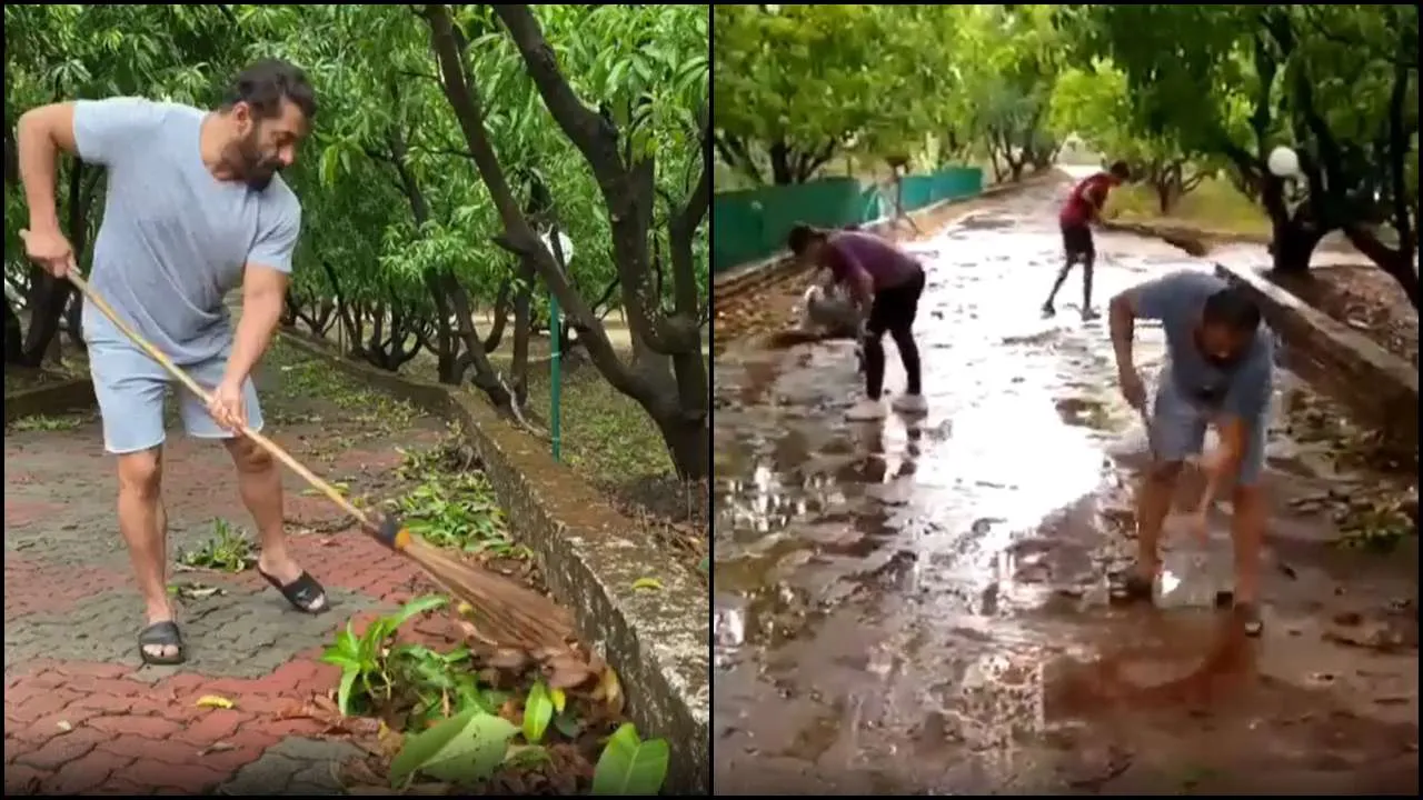 Salman Khan's farmhouse gets affected by Cyclone Nisarga, shares video of  cleaning garden on World Environment Day