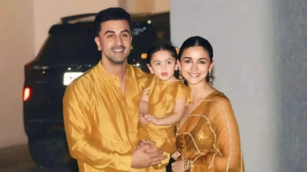 Alia Bhatt, Ranbir Kapoor and Raha 