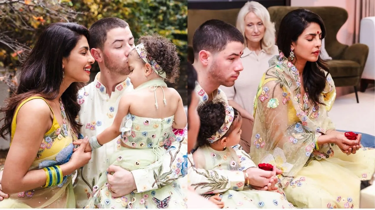 Priyanka Chopra and Nick Jonas share glimpses from their Diwali  celebrations as they performed Lakshi Puja,