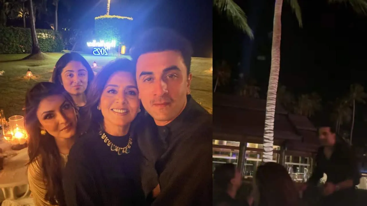 Ranbir Kapoor runs to hug wife Alia Bhatt as the new year kicks in, watch