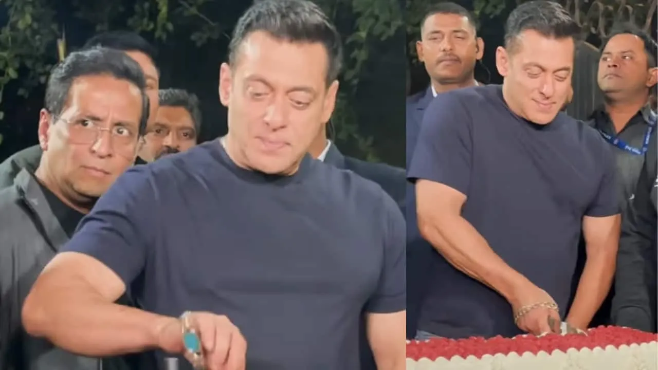 Watch: Salman Khan cuts cake with paps outside Panvel farmhouse on his 60th  birthday