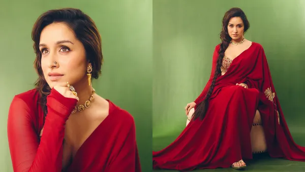 Shraddha Kapoor: Why is the internet sleeping on Shraddha Kapoor's  fiery-red scarlet Masaba saree? | - The Times of India