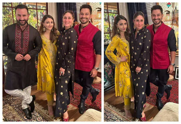 Kareena Kapoor and Saif Ali Khan Bollywood stars Diwali 2025 celebration